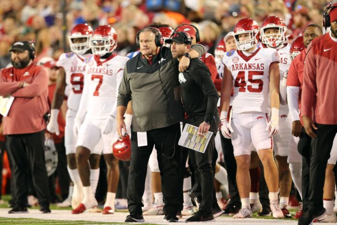 NCAA Football: Liberty Bowl-Arkansas at Kansas